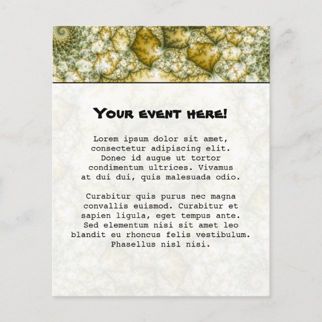 Reptilian - Fractal Art Flyer (Front)