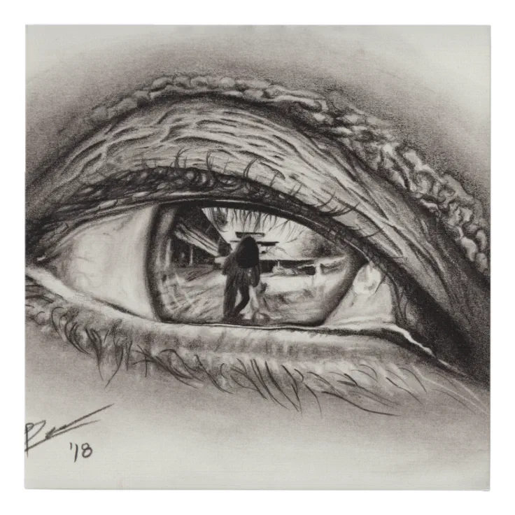 reflection in eyes drawing