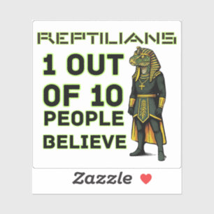 Reptilian Yikes fact Sticker