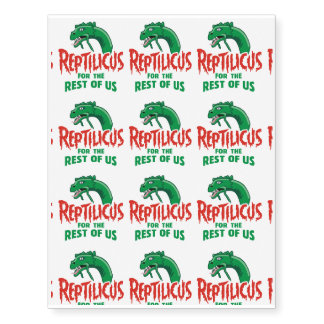Reptilicus Day Temporary Tattoos