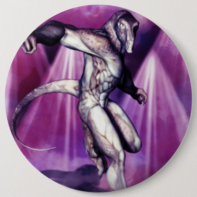 Reptillian Pinback Button (Front)