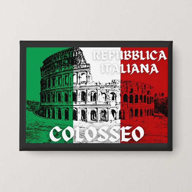 Repubblica Italiana Colosseo Button (Front)