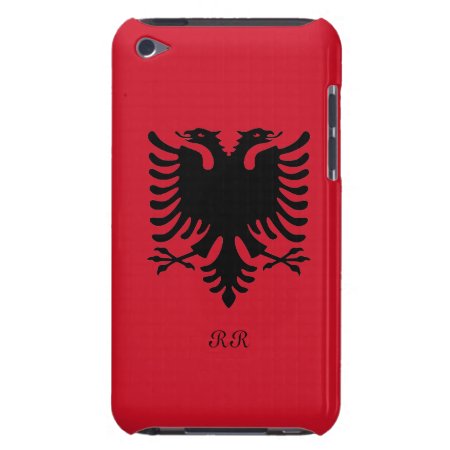 Republic Of Albania Flag Eagle On Ipod Touch 4g Barely There Ipod Case