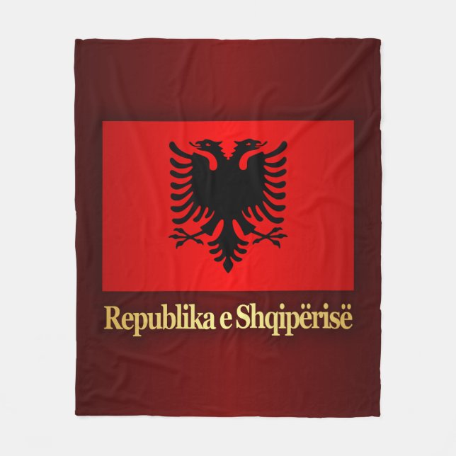 Republic of Albania Fleece Blanket (Front)