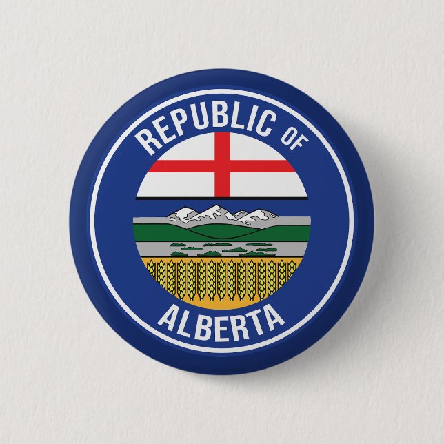 Republic of Alberta WEXIT Button (Front)