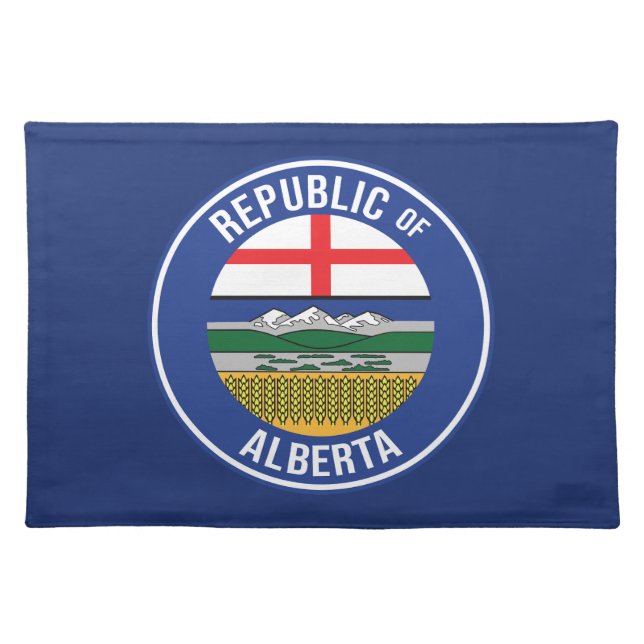 Republic of Alberta WEXIT Cloth Placemat (Front)