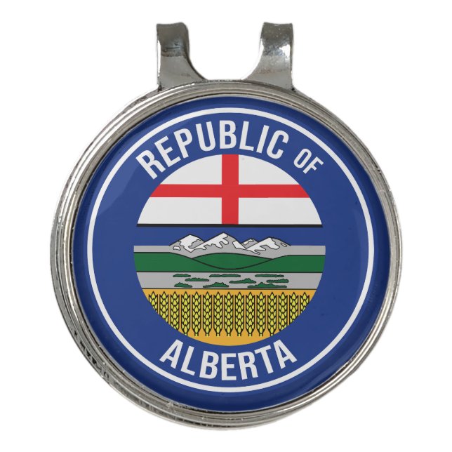 Republic of Alberta WEXIT Golf Hat Clip (Front)