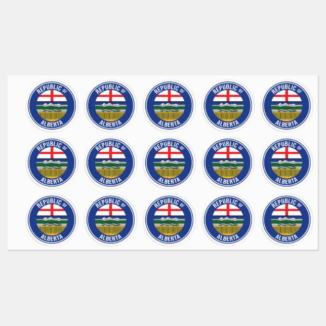 Republic of Alberta WEXIT Labels (Sheet)