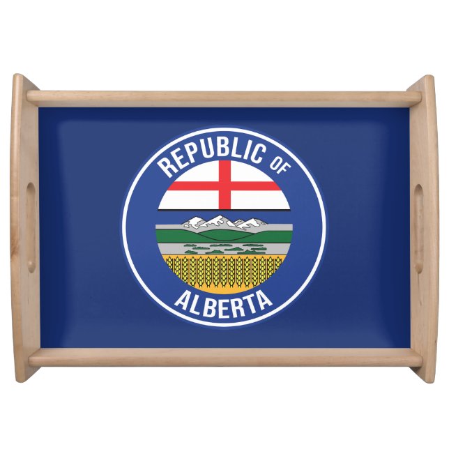 Republic of Alberta WEXIT Serving Tray (Front)