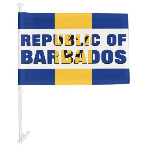 Republic of Barbados Car Flag