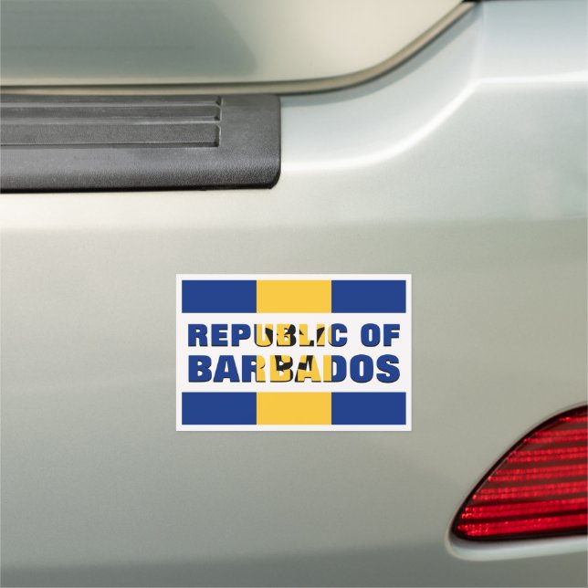 Republic of Barbados Car Magnet (In Situ)