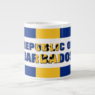 REPUBLIC OF BARBADOS Monogram Giant Coffee Mug
