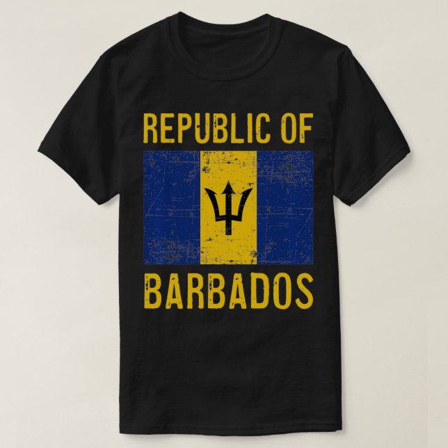 Republic of Barbados New Country Celebration Pride T-Shirt (Design Front)