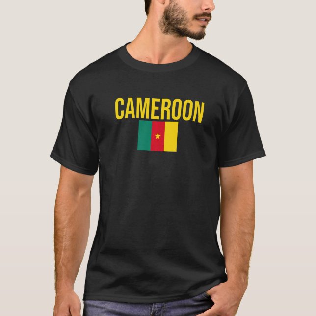 Republic Of Cameroon Flag T-Shirt (Front)