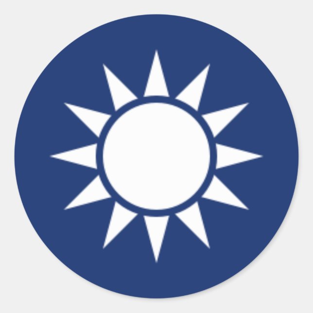 Republic of China Roundel Classic Round Sticker (Front)
