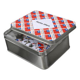 Republic of China Taiwan Flag Tiled Personalized Jigsaw Puzzle