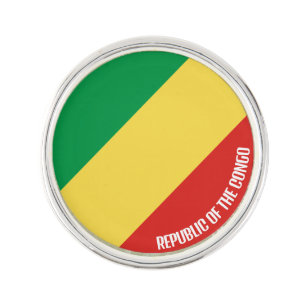 Republic of Congo Flag Elegant Patriotic Lapel Pin