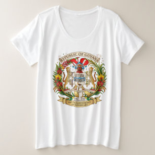Republic of Guyana 60th Independence Anniversary Plus Size T-Shirt