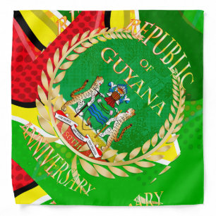 Republic of Guyana, Happy 50th Republic Annive T- Bandana