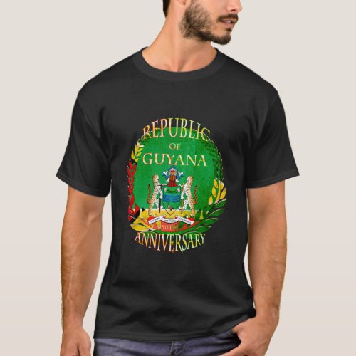 Republic of Guyana Happy 50th Republic Annive T_Shirt