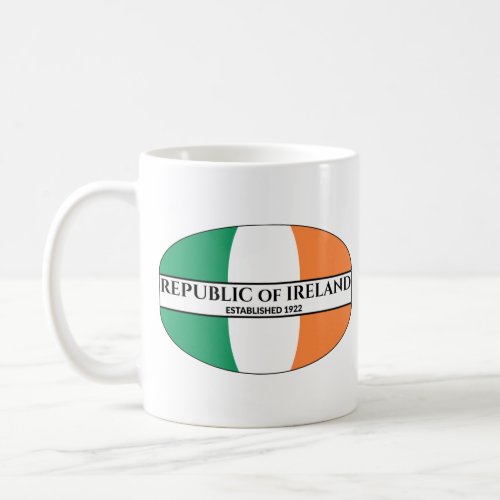 Republic of Ireland Established 1922 Irish Flag Coffee Mug