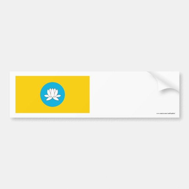 Republic of Kalmykia Flag Bumper Sticker (Front)