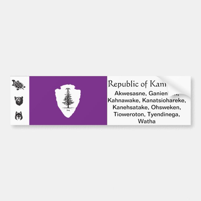 Republic of Kanienkeh Bumper Sticker (Front)