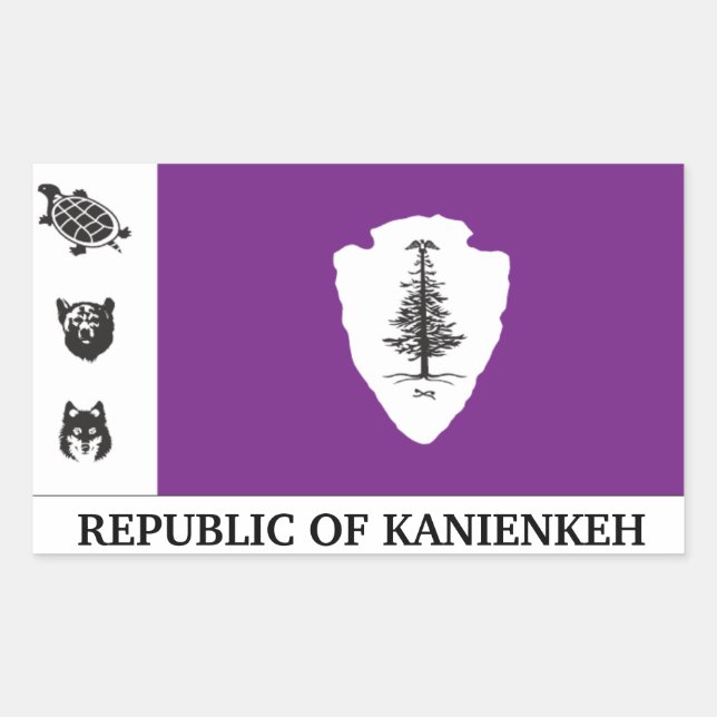 Republic of Kanienkeh(Mohawk Nation) Sticker (Front)