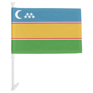 Republic of Karakalpakstan Car Flag