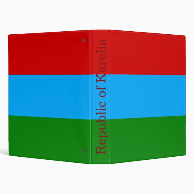 Republic of Karelia Flag 3 Ring Binder (Background)