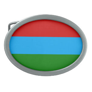 Republic of Karelia Flag Belt Buckle