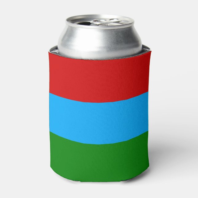 Republic of Karelia Flag Can Cooler (Can Front)