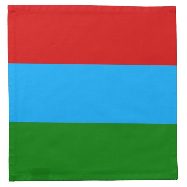 Republic of Karelia Flag Cloth Napkin (Front)