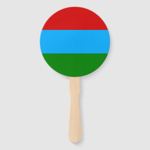 Republic of Karelia Flag Hand Fan