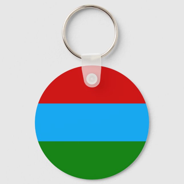 Republic of Karelia Flag Keychain (Front)