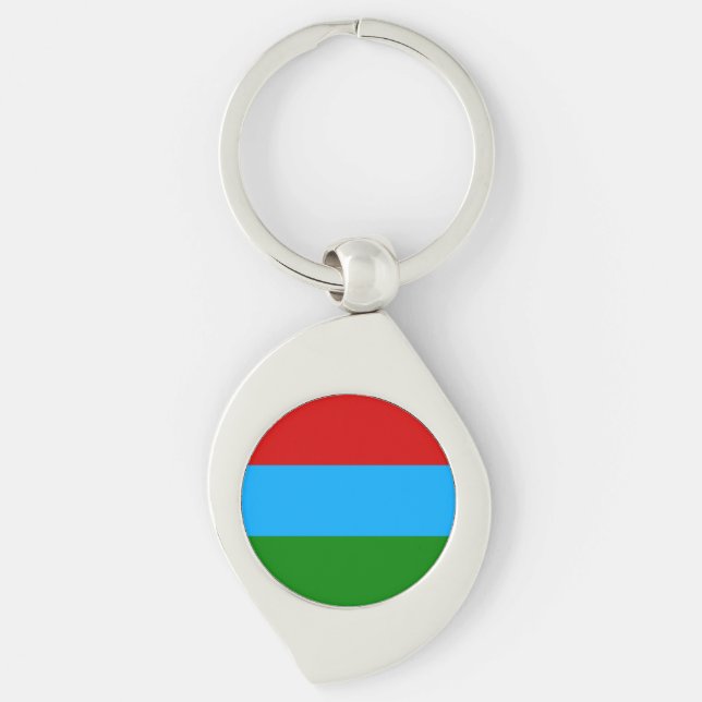 Republic of Karelia Flag Keychain (Front)