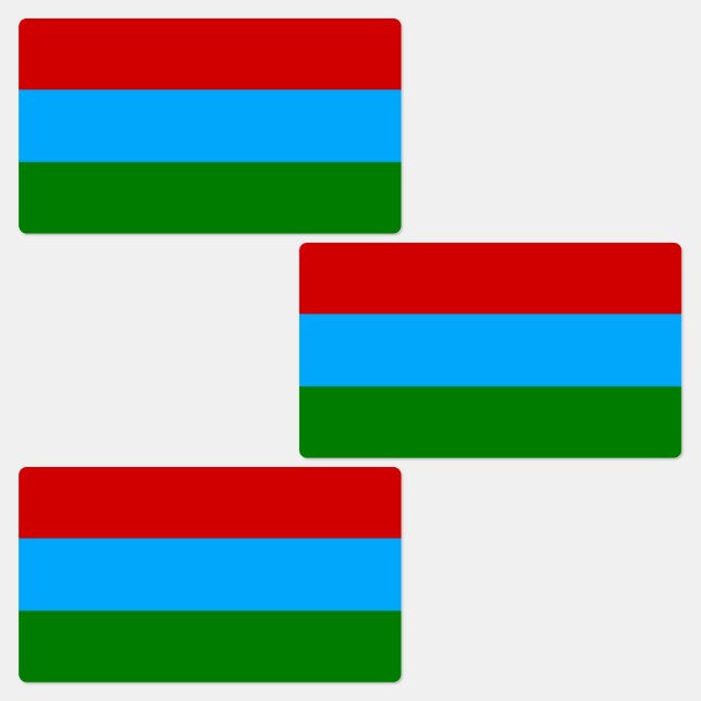 Republic of Karelia Flag Labels (Group)