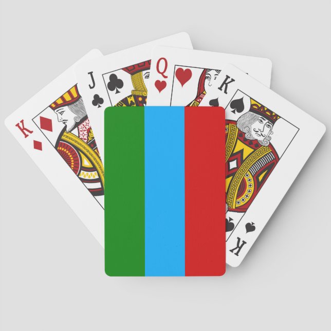 Republic of Karelia Flag Poker Cards (Back)