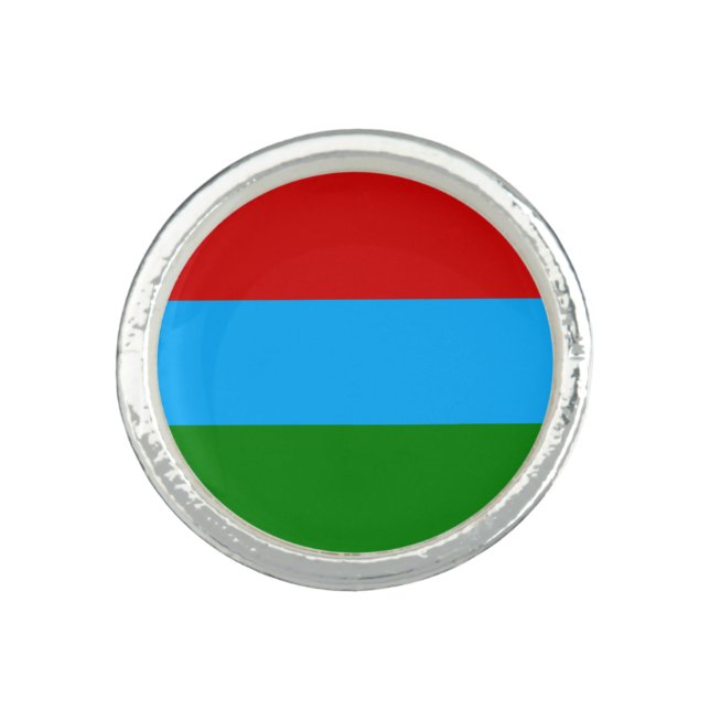 Republic of Karelia Flag Ring (Front)