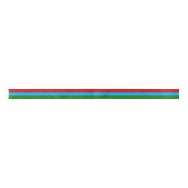 Republic of Karelia Flag Satin Ribbon (Front)