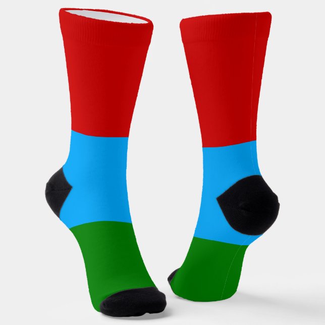 Republic of Karelia Flag Socks (Angled)