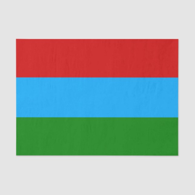 Republic of Karelia Flag Tissue Paper (Front)
