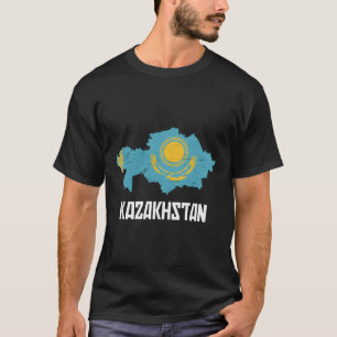 Republic Of Kazakhstan Flag T-Shirt