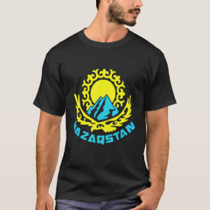 Republic of Kazakhstan Qazaqstan Kazakh flag 14 T-Shirt