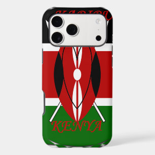 Republic of Kenya National Flag Black red green Ar iPhone 17 Pro Max Case