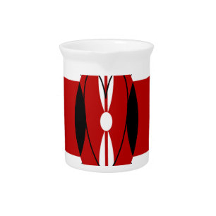 Republic of Kenya National Flag Black red green Ar Pitcher