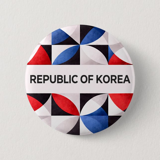 Republic of Korea Button (Front)