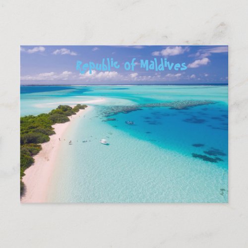 Republic of Maldives Postcard