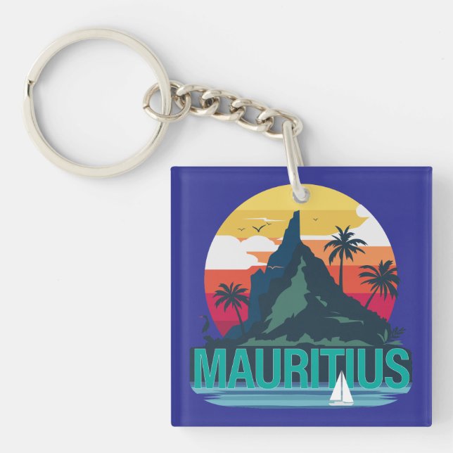Republic of Mauritius Keychain (Front)