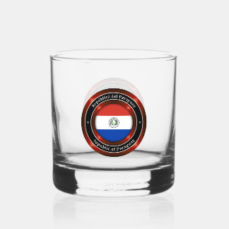 Republic of Paraguay Whiskey Glass